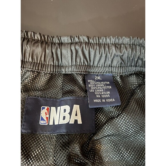 NBA Los Angeles Lakers Athletic Pants Mens Size 2XL Zip Sides Swishy Pants Black - Picture 6 of 9